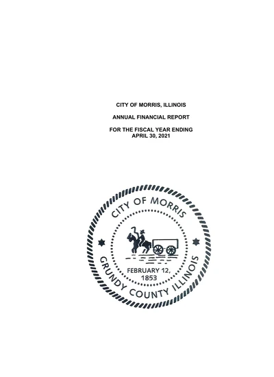 City of Morris, Illinois ACFR Cover