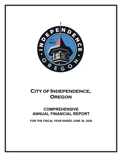 City of Independence, Oregon ACFR Cover