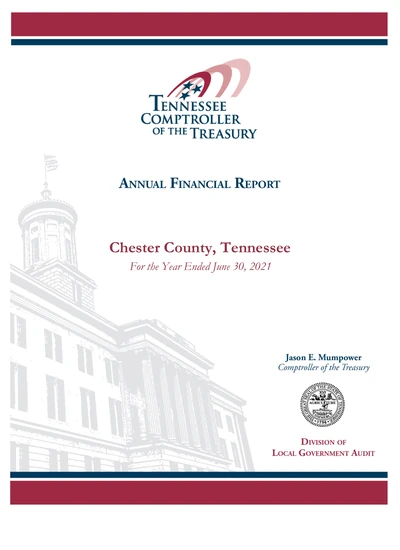 Chester County, Tennessee ACFR Cover