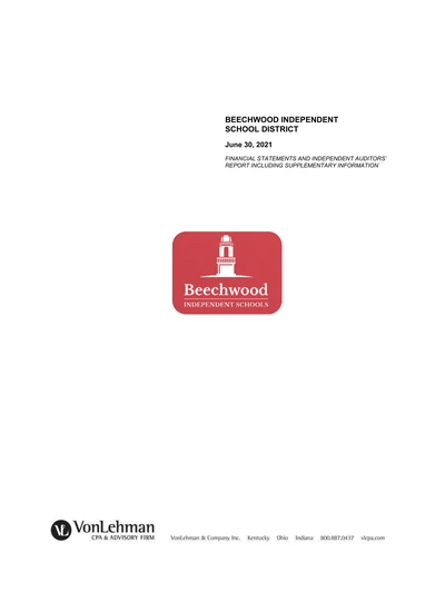 Beechwood Independent School District ACFR Cover