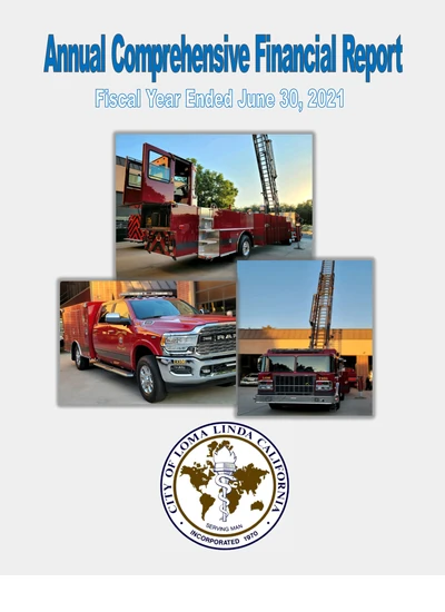 City of Loma Linda ACFR Cover