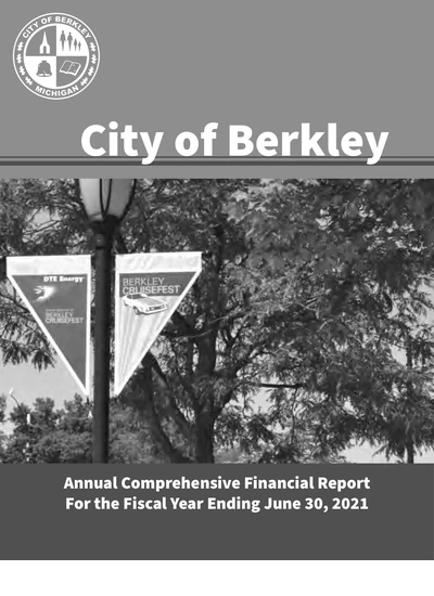 City of Berkley, Michigan ACFR Cover