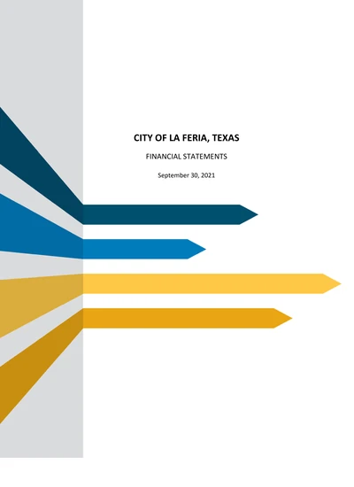 City of La Feria, Texas ACFR Cover