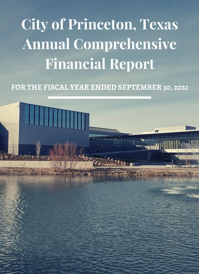 City of Princeton, Texas ACFR Cover