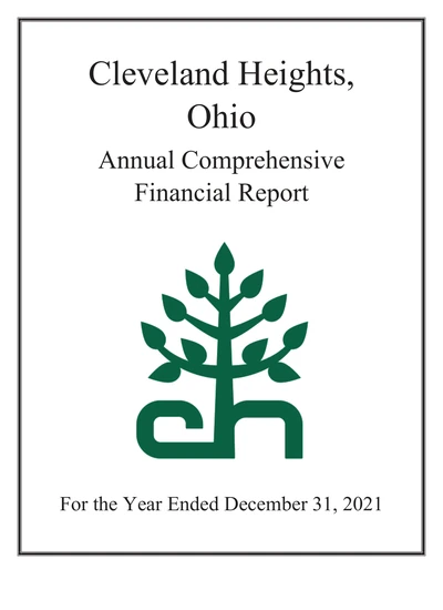 City of Cleveland Heights ACFR Cover