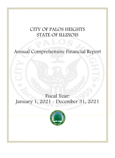 City of Palos Heights ACFR Cover