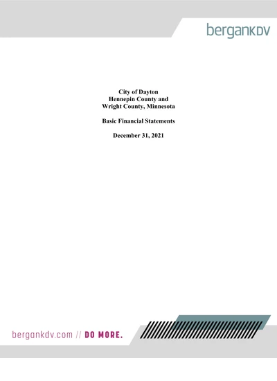 City of Dayton ACFR Cover