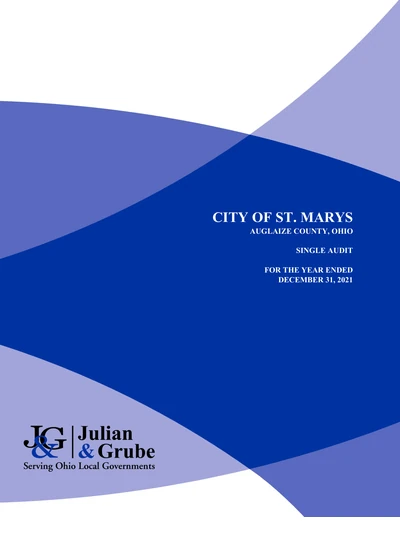 City of St. Marys ACFR Cover