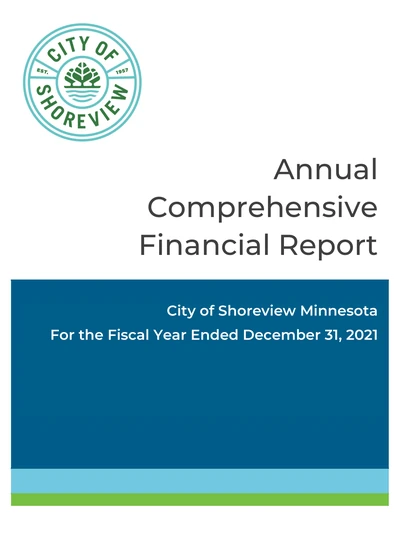 City of Shoreview ACFR Cover