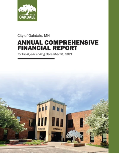 City of Oakdale ACFR Cover