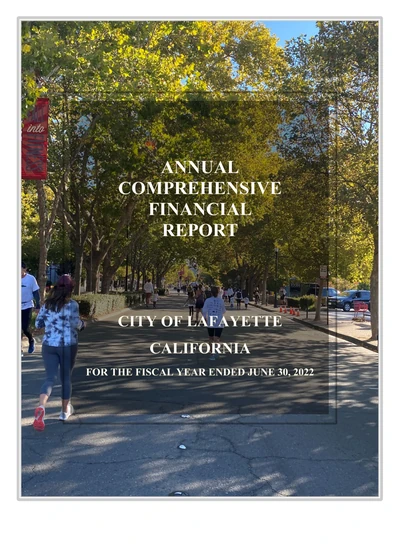 City of Lafayette ACFR Cover