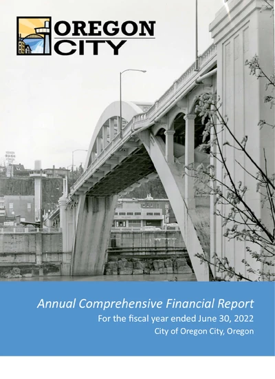 City of Oregon City ACFR Cover