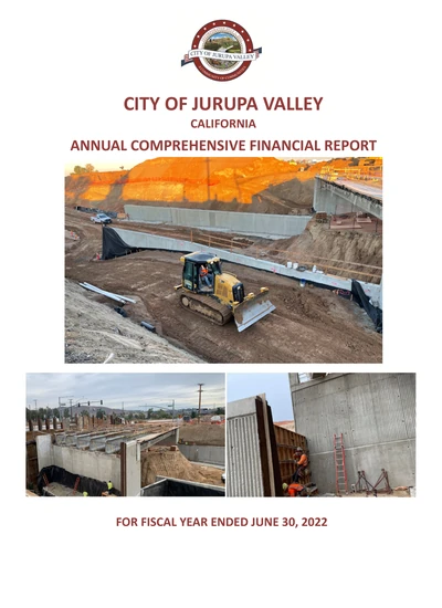 City of Jurupa Valley ACFR Cover