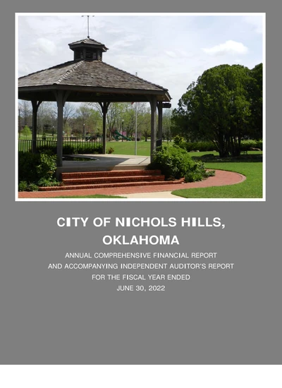 City of Nichols Hills ACFR Cover