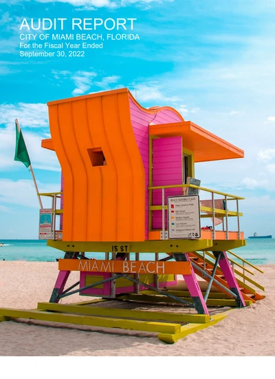City of Miami Beach, Florida ACFR Cover