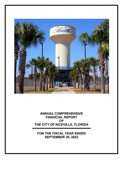 City of Niceville, Florida ACFR Cover