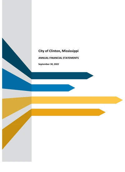 City of Clinton, Mississippi ACFR Cover