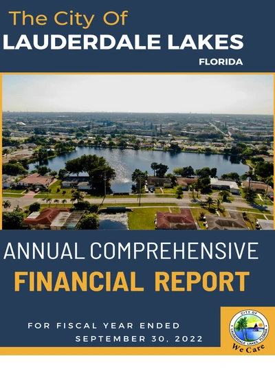 City of Lauderdale Lakes ACFR Cover