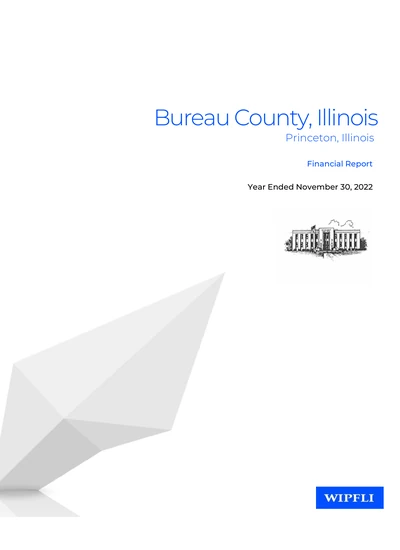 Bureau County ACFR Cover