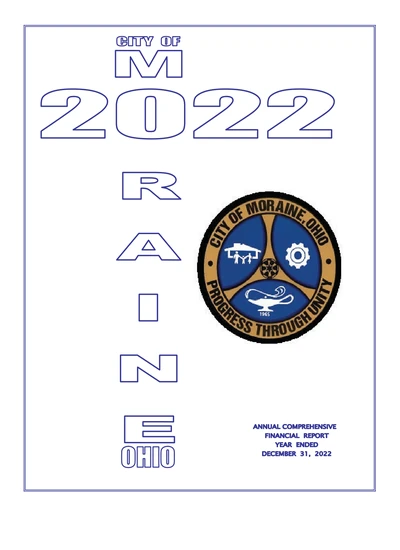 City of Moraine ACFR Cover