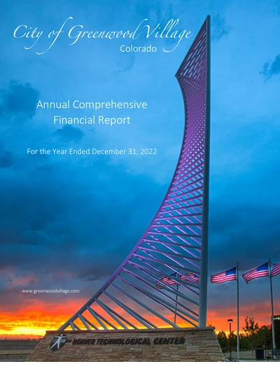 City of Greenwood Village ACFR Cover