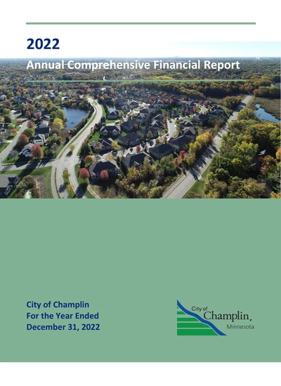 City of Champlin ACFR Cover