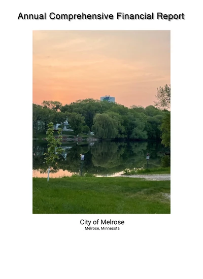 City of Melrose ACFR Cover