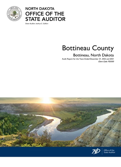 Bottineau County ACFR Cover