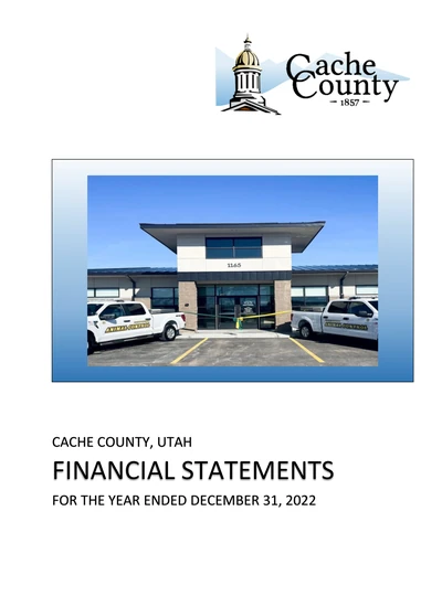 Cache County Corporation ACFR Cover