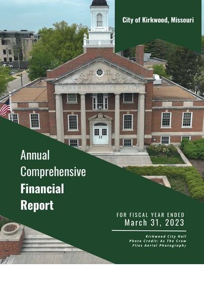 City of Kirkwood, Missouri ACFR Cover