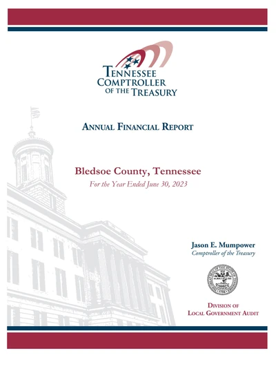 Bledsoe County, Tennessee ACFR Cover
