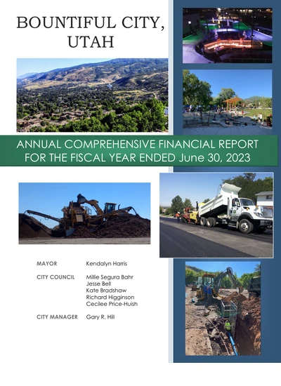 City of Bountiful, Utah ACFR Cover