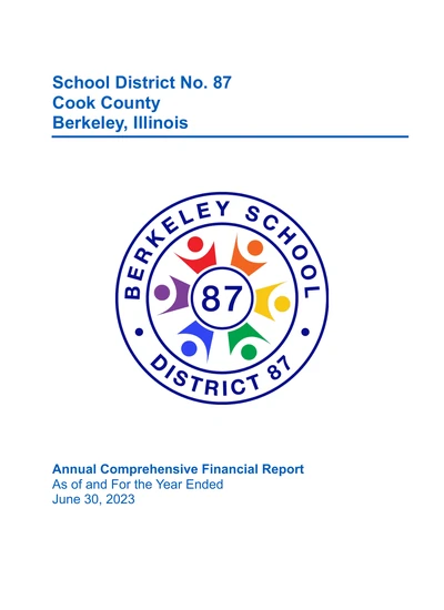Berkeley School District 87 ACFR Cover