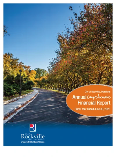 City of Rockville ACFR Cover