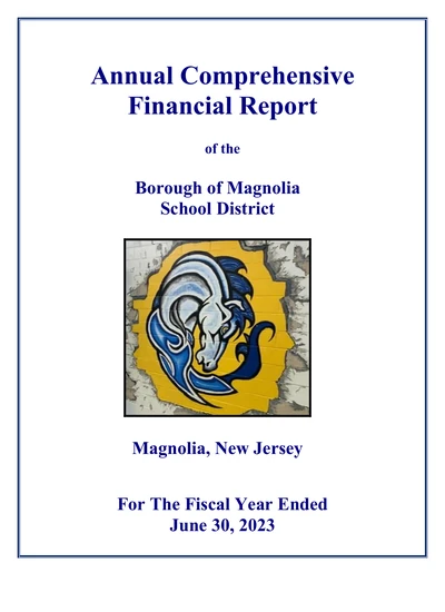 Borough of Magnolia School District ACFR Cover