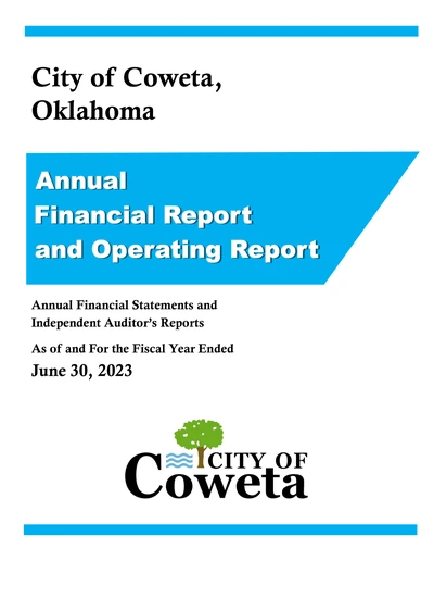 City of Coweta ACFR Cover