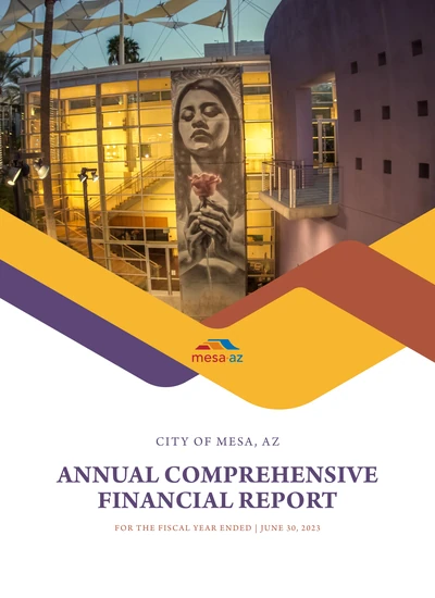 City of Mesa ACFR Cover