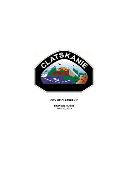 City of Clatskanie ACFR Cover