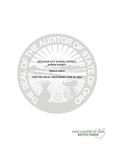 Bellevue City School District ACFR Cover