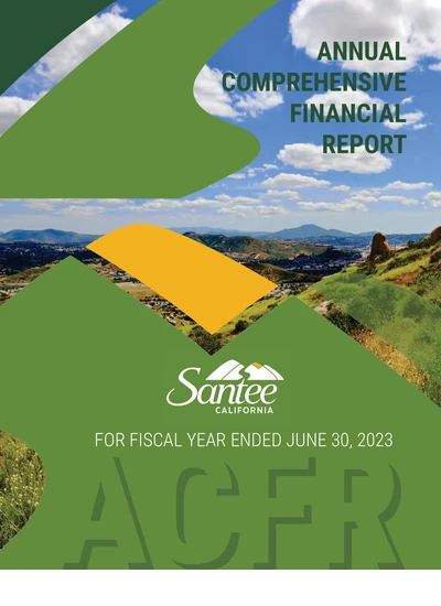 City of Santee ACFR Cover
