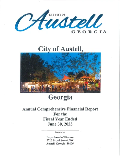 City of Austell ACFR Cover