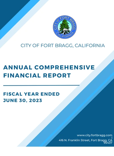City of Fort Bragg ACFR Cover