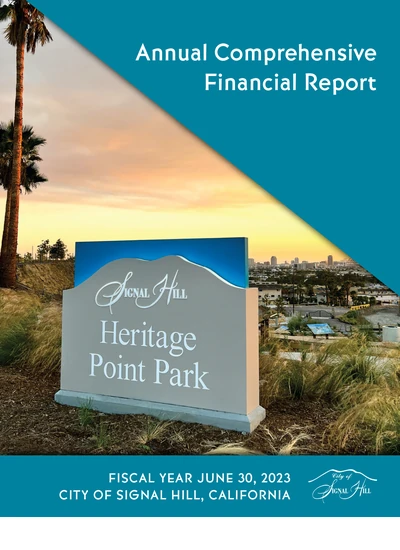City of Signal Hill ACFR Cover