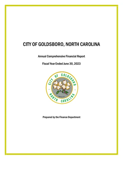 City of Goldsboro ACFR Cover