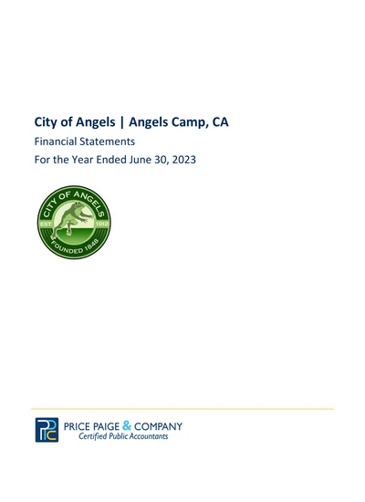 City of Angels ACFR Cover