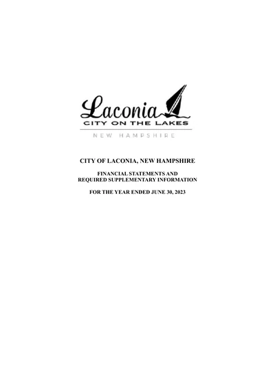City of Laconia ACFR Cover