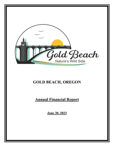 City of Gold Beach ACFR Cover