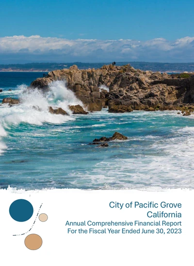 City of Pacific Grove ACFR Cover