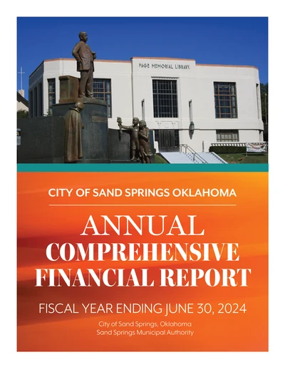 City of Sand Springs ACFR Cover