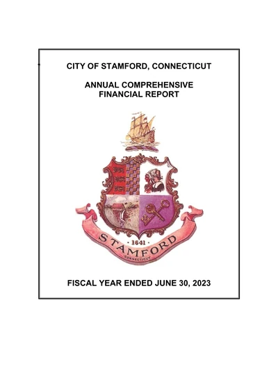 City of Stamford, Connecticut ACFR Cover